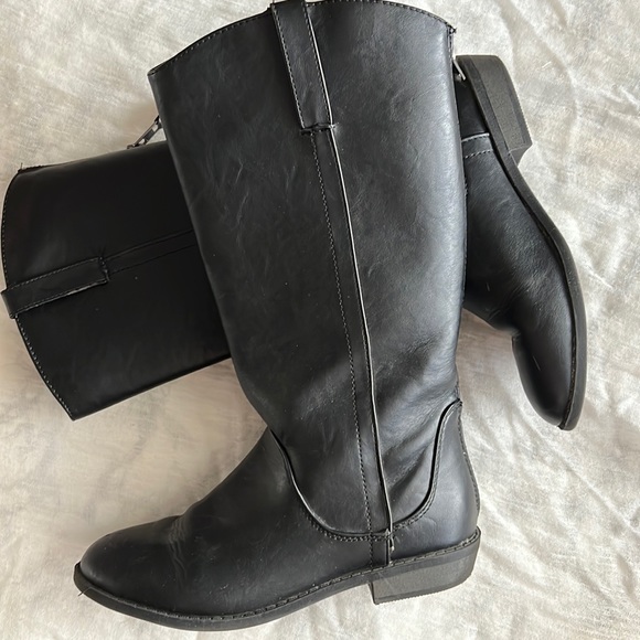 Cat Jack Black Riding Boots Girls 